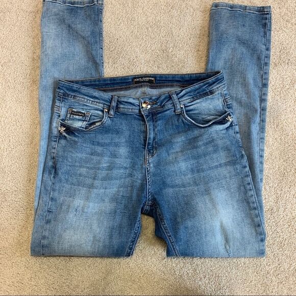Dolce & Gabbana soft stretchy skinny jeans size 32 - Picture 2 of 15